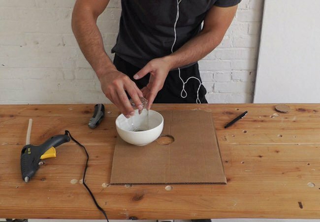 איך מכינים מנורת בטון - בידוד