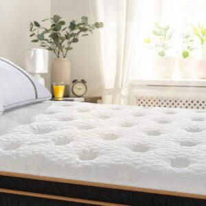 Najboljše možnosti za trdne žimnice: Hibridna vzmetnica iz spominske pene, 12 -palčna hladna gel postelja BedStory
