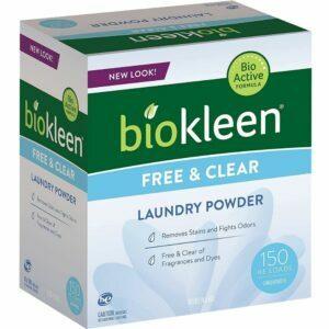 Cea mai bună opțiune de detergent pentru rufe hipoalergenică: detergent natural pentru rufe Biokleen Free & Clear