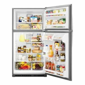 最高のワールプール冷蔵庫オプション：ワールプール20.5cu。 フィート 上段冷凍室の冷蔵庫
