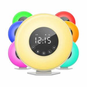 השעון המעורר הטוב ביותר לישנים כבדים: שעון מעורר זריחה של hOmeLabs - שעון לד דיגיטלי