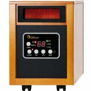 La mejor opción de calentadores de espacio para sótanos: Calentador de espacio portátil Dr. Infrared Heater DR-968