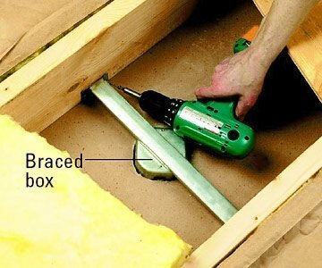 Como instalar um ventilador de teto - suporte com suporte