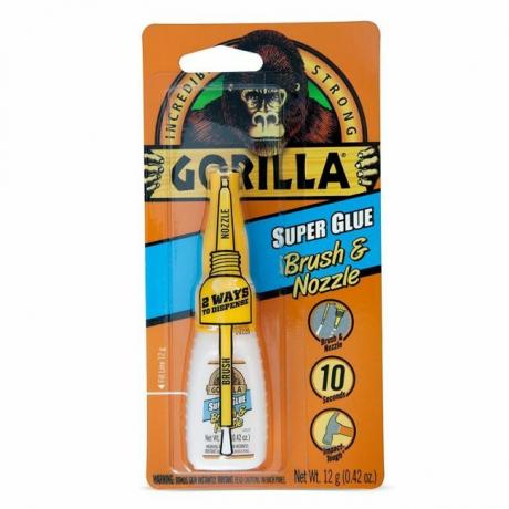 Det beste limet for plastalternativ: Gorilla Super Lim med pensel og dyse applikator