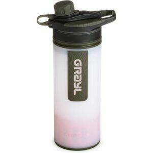 Geriausias nešiojamojo vandens filtro variantas: GREYL GeoPress vandens valymo butelis