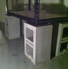 LABworks360 콘크리트 블록 승강식 수납선반