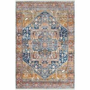 Найкращий варіант килимів для їдальні: килимок nuLOOM Ethel Medallion з бахромою