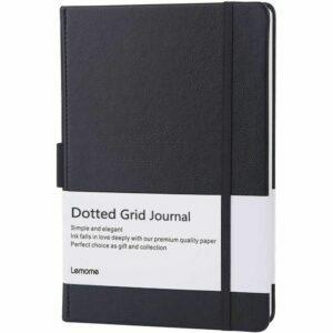 Cea mai bună opțiune pentru notebook-uri: Lemome Dotted Bullet Notebook cu Pen Loop