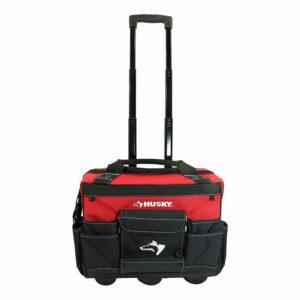 La meilleure option de sac à outils roulant: Husky GP-43196N13 18 Sac fourre-tout rouge à outils roulants