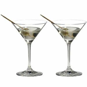 Labākās Martini stikla iespējas: Riedel VINUM Martini brilles, 2 komplekti