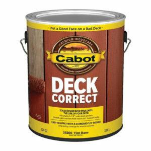 La mejor opción de repavimentador de cubiertas: Cabot DeckCorrect Tintable Satin Moho Resistente