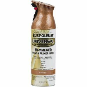 As melhores opções de tinta spray de cobre: ​​RUST-OLEUM 247567 tinta spray universal martelada