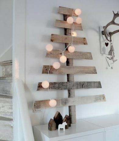 DIY vánoční strom - základní štítek Švédsko