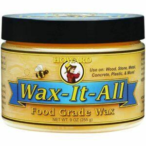 O melhor acabamento para a opção de mesa de cozinha: Howard Products WAX009 Food-Grade Wax