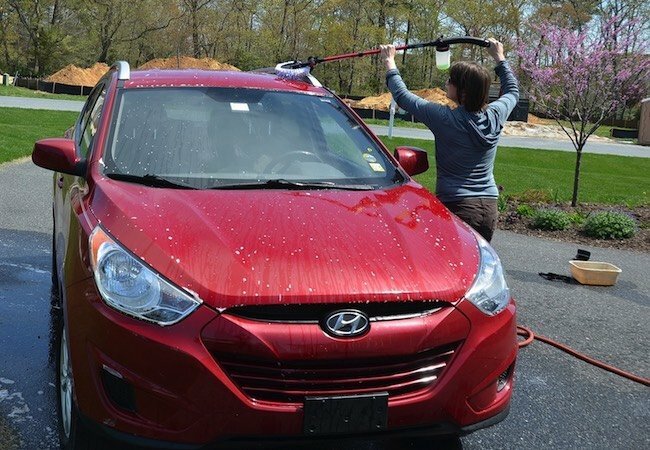 Como lavar um carro