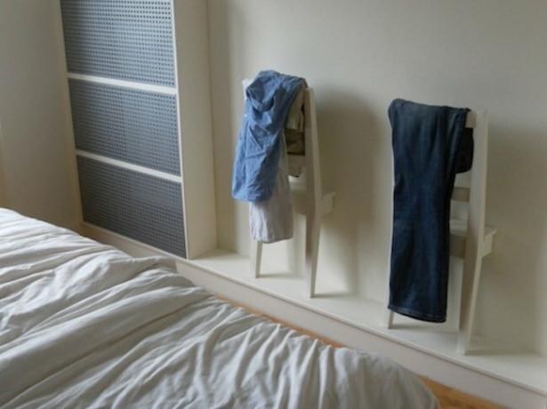 אחסון DIY לחדר שינה - ארגון בגדים