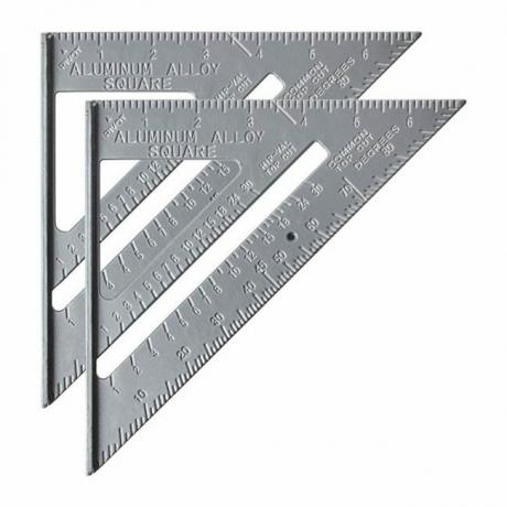 A melhor opção de Speed ​​Square: Mr. Pen Metal 7-Inch Rafter Square (pacote de 2)
