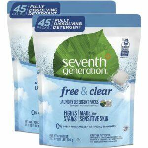 Cea mai bună opțiune de detergent de rufe hipoalergenică: pachete de detergenți de rufe de generația a șaptea