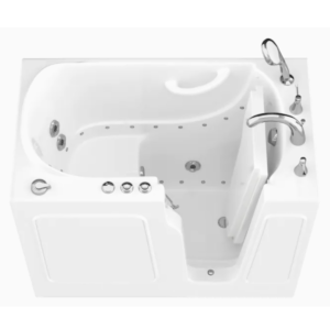 Bedste muligheder for walk-in badekar: Endurance 26" B x 45-5" L hvid gel-coated