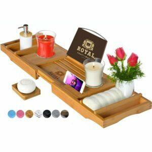 A melhor opção de presentes de inauguração: Royal Craft Wood Luxury Bathtub Tray