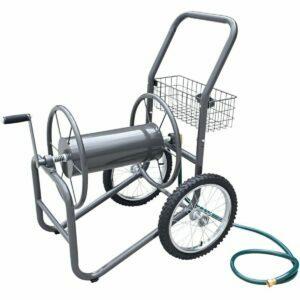 A melhor opção de carretel de mangueira: carrinho de carretel de mangueira de 2 rodas industrial Liberty Garden