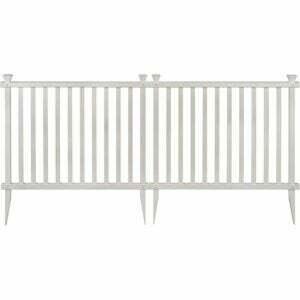 Najbolja opcija ograde za pse: Zippity vanjska polutrajna vinilna ograda Baskenridge
