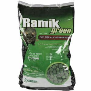 Las mejores opciones de veneno para ratones: Rodenticida resistente a la intemperie con sabor a pescado verde Neogen Ramik