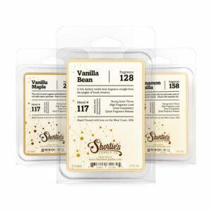 ცვილის საუკეთესო დნობის ვარიანტი: Shortie's Candle Company Vanilla Wax Melts Pack