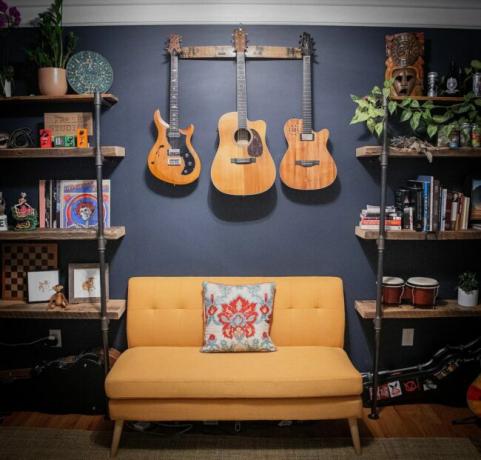 Etsy Väggdekor Idéer Gitarrer hängande på väggar