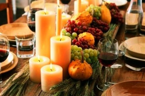 Space Planning Dining Room - Thanksgiving Centerpiece