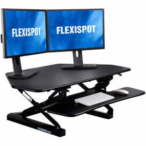 As melhores opções de conversor de mesa permanente: FlexiSpot Standing Desk Converter M4B
