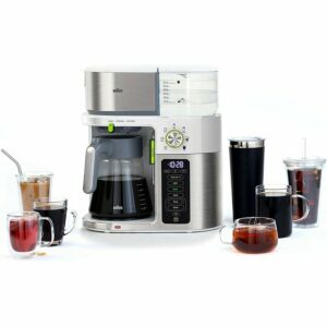 Melhor opção de cafeteira dupla: Máquina de café MultiServe da Braun