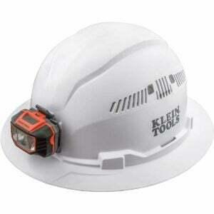 La mejor opción de cascos: Casco Klein Tools 60407, ligero, de ala completa con ventilación