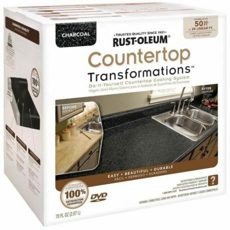 „Pasidaryk pats“ virtuvės skaitiklių perdarymas su „Rustoleum“ transformacijomis - produktas