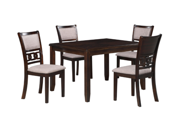 Resumo de ofertas 29 Opção: Conjunto de jantar retangular Gia de 48 polegadas com: 4 cadeiras