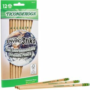 Geriausias pieštukų pasirinkimas: Ticonderoga Envirostik natūralaus medžio pieštukai