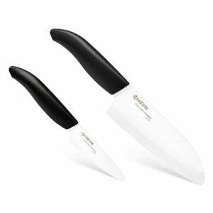 A melhor opção de facas de cerâmica: Conjunto de facas de cerâmica Kyocera Revolution 2 peças