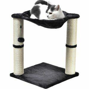 Parim kassipuu variant: Amazon Basics Cat Condo Tree Tower koos võrkkiige voodiga