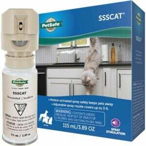 ตัวเลือกการไล่แมวที่ดีที่สุด: PetSafe Ssscat Spray Pet Deterrent