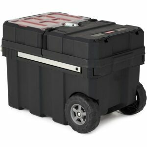 Cea mai bună opțiune pentru cutia de instrumente de rulare: Keter Masterloader Resin Rolling Tool Box