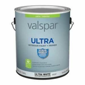Cele mai bune opțiuni de vopsea cu un singur strat: Valspar Ultra White Satin Tintable Interior Paint