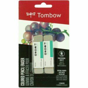 Najlepsze opcje gumki: Tombow 67304 MONO Sand Eraser, 2-pak. Gumka krzemionkowa
