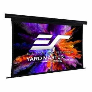 საუკეთესო გარე პროექტორის ეკრანის ვარიანტი: Elite Screens Yard Master Electric Tension Screen