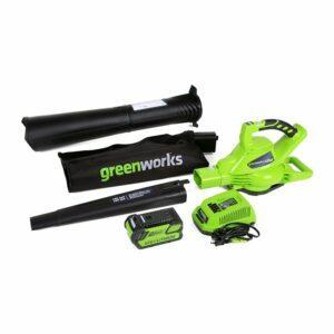 ตัวเลือกการดูดใบไม้ที่ดีที่สุด: Greenworks Variable Speed ​​​​Leather Leaf Vacuum