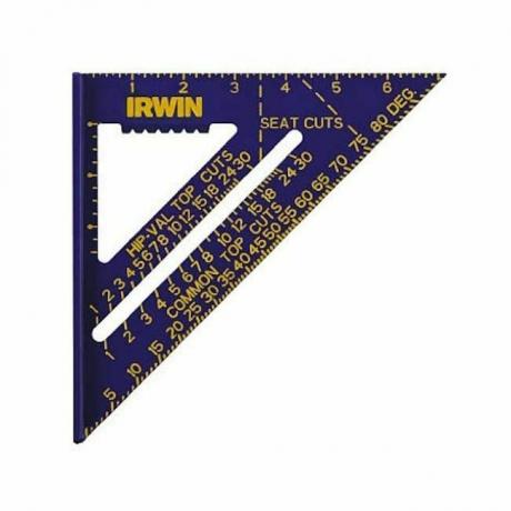 A melhor opção de quadrado de velocidade: IRWIN Tools Rafter Square, 7 polegadas
