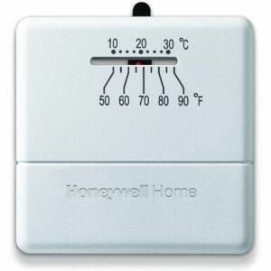 Labākais neprogrammējamais termostata variants: Honeywell Home CT30A1005 standarta manuālais termostats