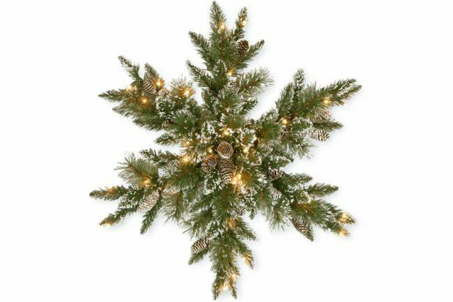 Η καλύτερη επιλογή χριστουγεννιάτικων στεφάνων: National Tree Company Προφωτισμένο Χριστουγεννιάτικο στεφάνι με αστέρι