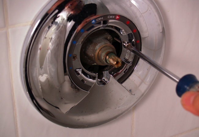 Como instalar o acabamento da válvula de chuveiro - placa de parafuso