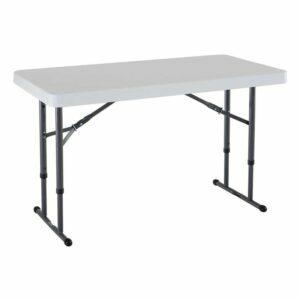 La migliore opzione di tavolo pieghevole: tavolo pieghevole regolabile in altezza Lifetime 80160