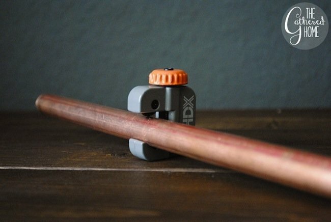 DIY Copper Light - tăietor de țevi